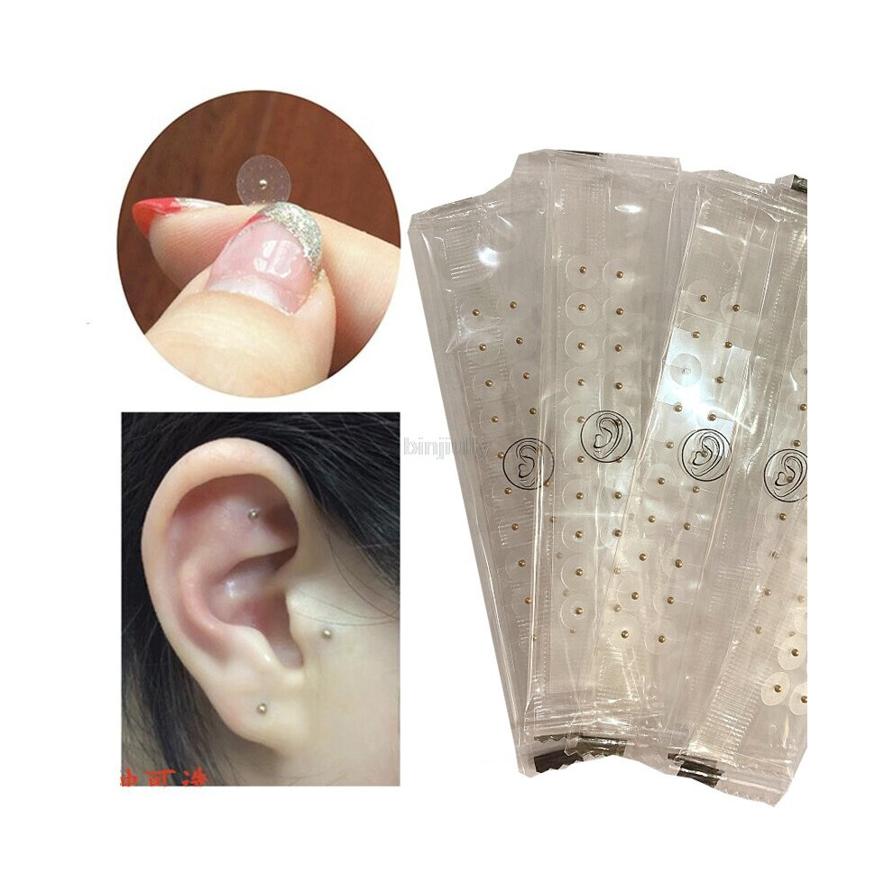 Dechoicelife (A-60Pcs) Magnetic Bead Ear Patch Transparent Adhesive Tape Anti-Allergic Magnetic Therapy Ear Pressure Paste Ear Auriculotherapy