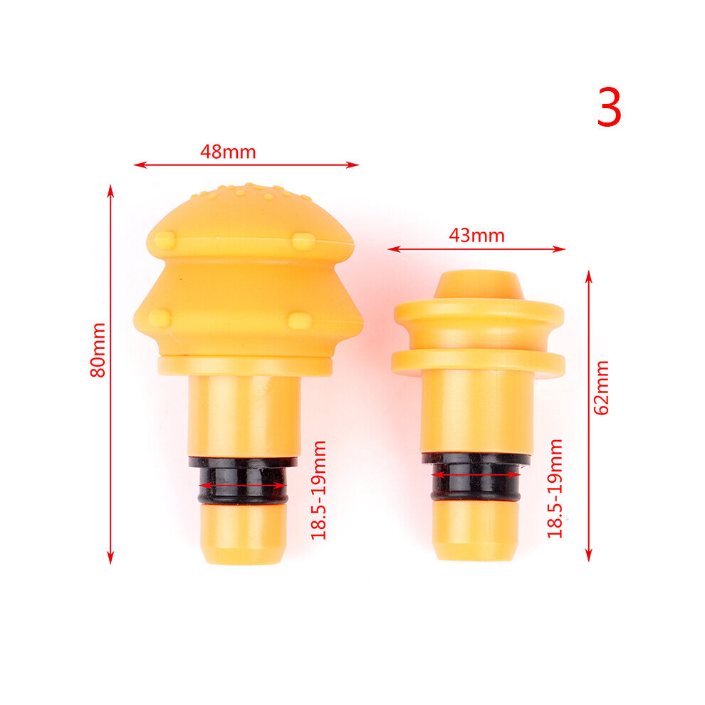 Dechoicelife (A-N3) Universal Fascia Gun Massage Head Massager Gun Replacement Head Silicone Massage Head Set Body Relaxation Massage Accessories