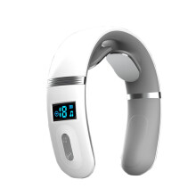 (a-White Voice) Intelligent Cervical Vertebra Massage Instrument Customized Mijia App Remote Control Household Shoulder Neck Pulse Electric Gift