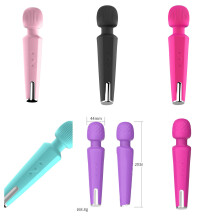 (a-B15random color) Wand Massager with 20 Vibration Modes & 8 Vibration Intensities Portable Handheld Rechargeable Massagers Cordless