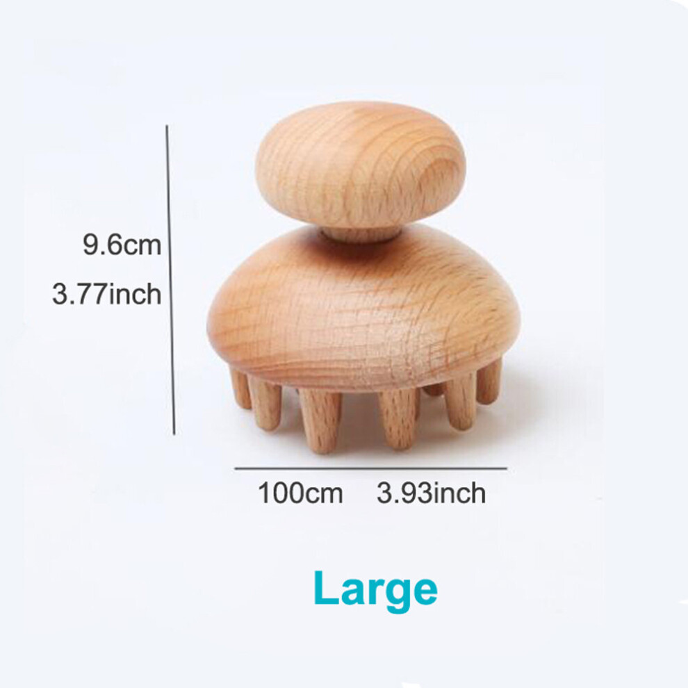 Dechoicelife (A-Type3) 1Pcs Wood Mushroom Massager Wooden Therapy Massage Tool Wood Massager For Maderoterapia,Anti-Cellulite,Muscle Release