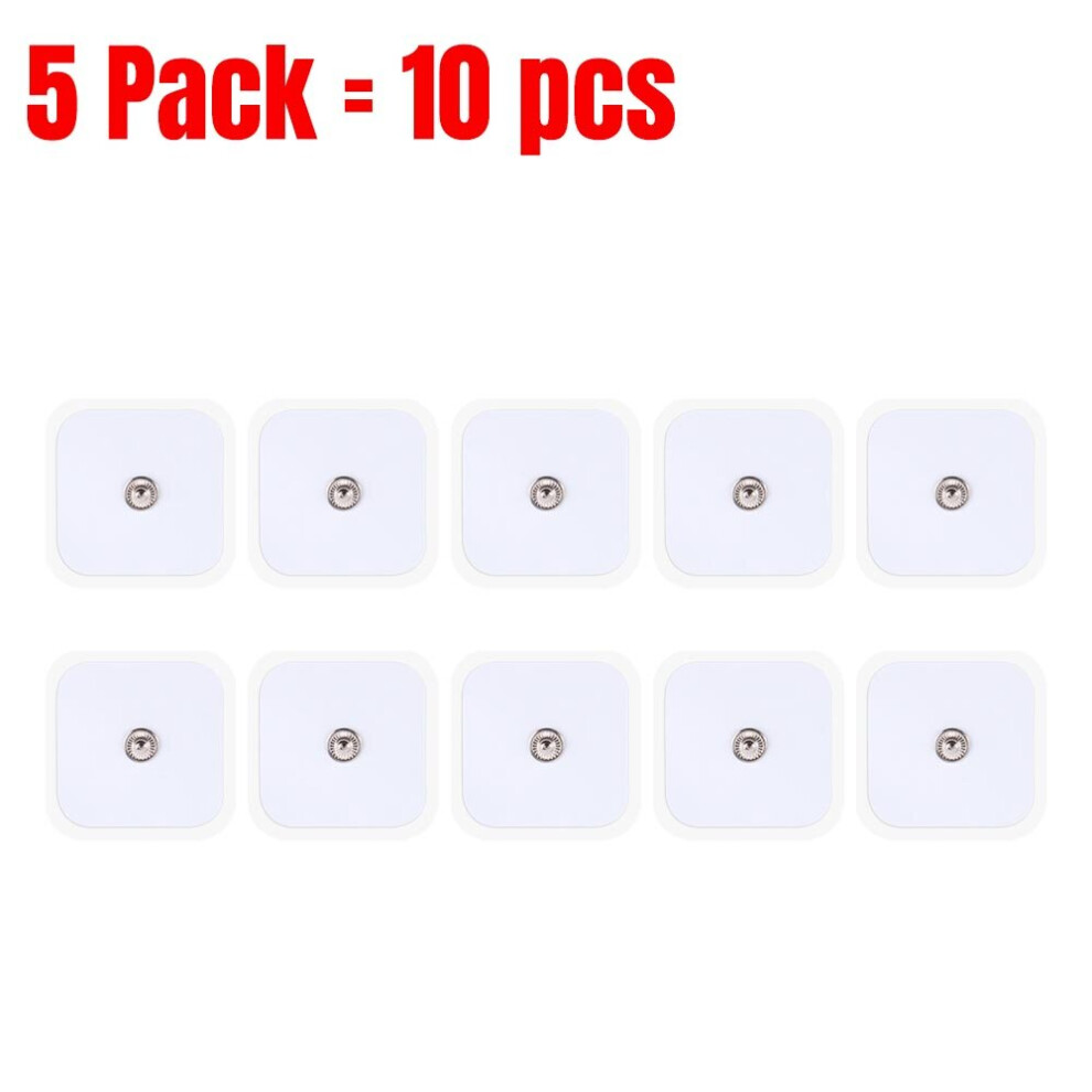 Dechoicelife (A-5 Pack (10Pcs)) 10/20/40/100Pcs Tens Pads Electrode Gel Ems Tens Electro Pad Body Acupuncture Therapy Massager Therapeutic Pulse Stimulator