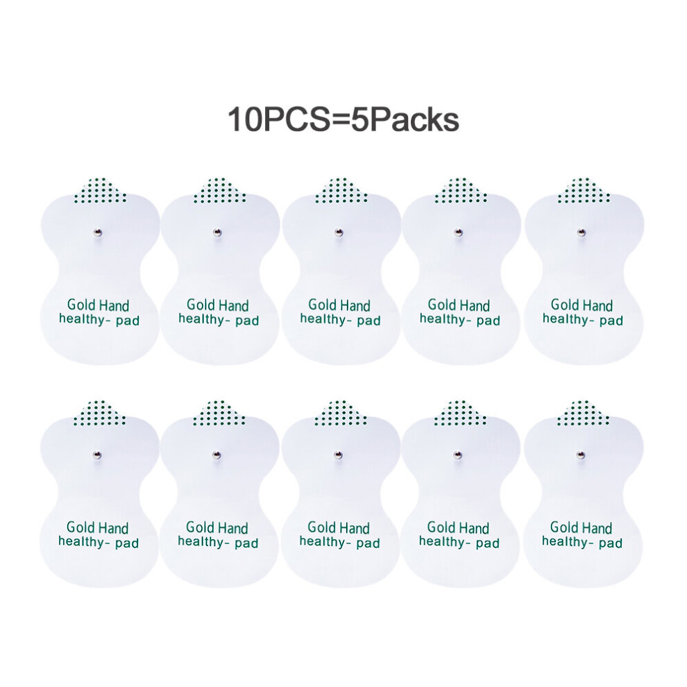 Dechoicelife (A-10Pcs(5Pairs)) 40 Electrode Pads For Tens Acupuncture Therapeutic Pulse Massager Sticker Adhesive Replacement Patch Massage Pad Conductive Gel