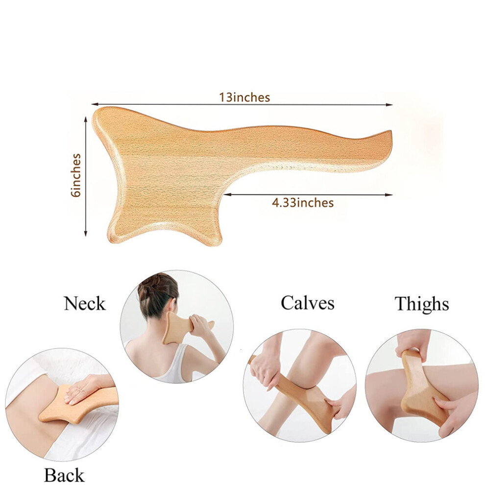 Dechoicelife (A-5) Wooden Lymphatic Drainage Wood Therapy Massage Tools Maderoterapia Colombiana Anti Cellulite,Roller Lymphatic Drainage