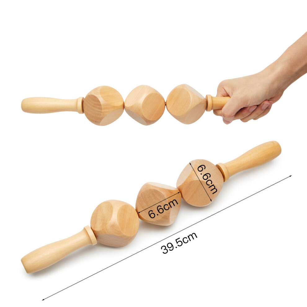 Dechoicelife (A-10) Wooden Lymphatic Drainage Wood Therapy Massage Tools Maderoterapia Colombiana Anti Cellulite,Roller Lymphatic Drainage