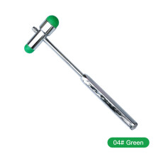 (a-Green) Multifunctional Neurological Buck Hammer Percussor Diagnostic Reflex Percussion Dual Head Percussion Hammer Massage Tool Kit