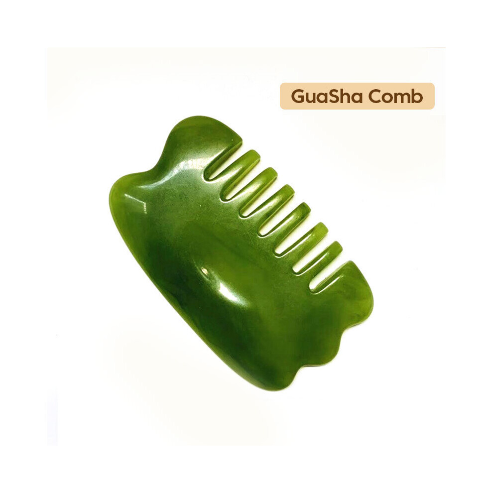 Dechoicelife (A-Guasha Comb) Guasha Beautiful Massage Beeswax Scraping Massage Scraper Face Massager Acupuncture Gua Sha Eye Face Board Spa Massage Tool