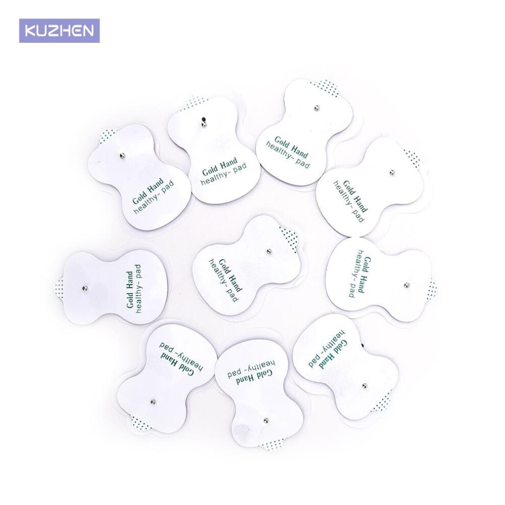 Dechoicelife 10Pcs Electrode Pads For Digital Tens Therapy Machine Electronic Cervical Vertebra Physiotherapy Massager Pad Braces Supports