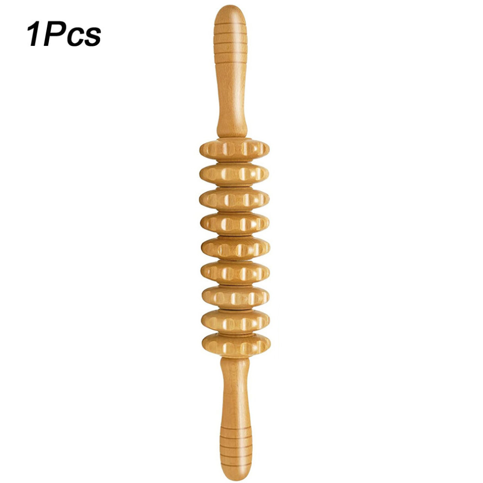 Dechoicelife (A-1Pcs) Wood Therapy Massage Tools Lymphatic Drainage Massager Body Sculpting Tools For Maderoterapia Colombiana,Anti-Cellulite