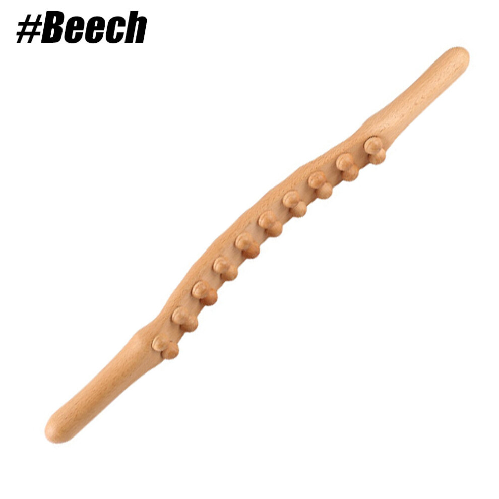 Dechoicelife (A-Beech) Tcare Wood Therapy Massage Tools Wood Massage Tools Massage Roller Wooden Gua Sha Lymphatic Drainage Massager For Body Shaping