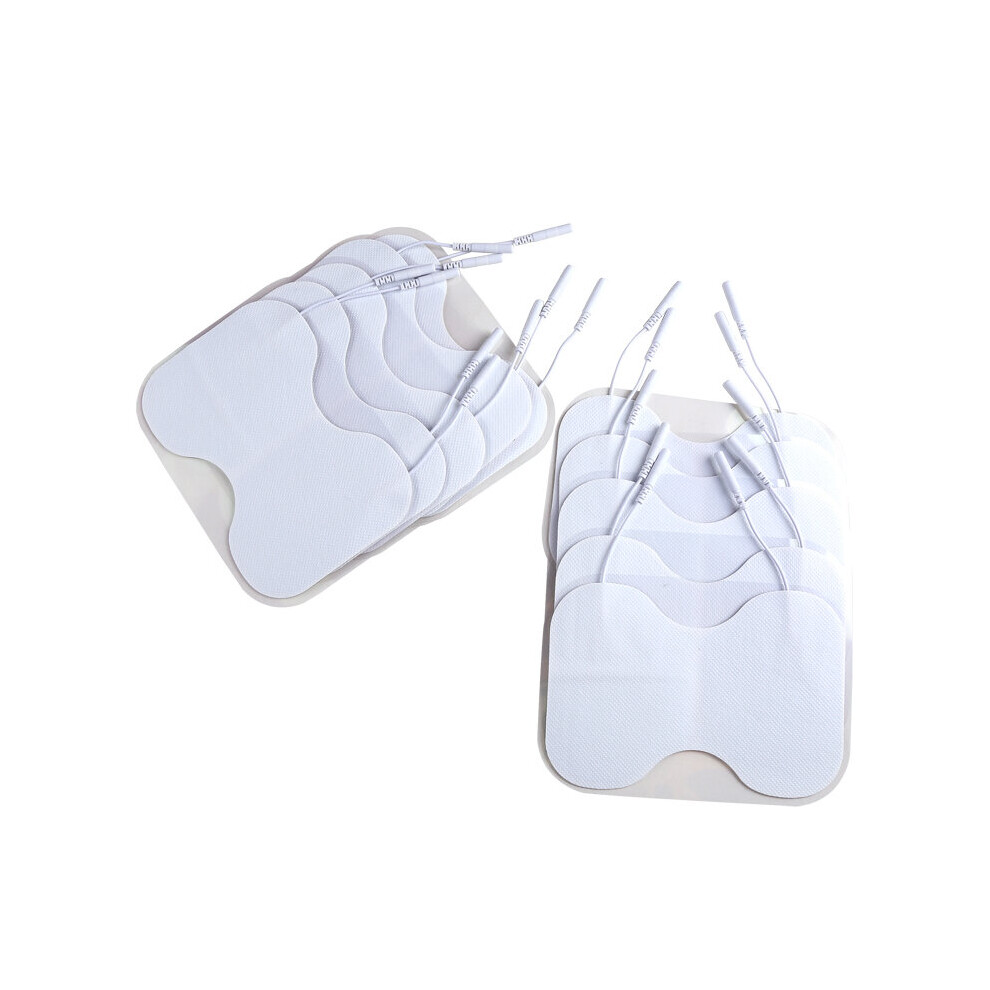 Dechoicelife (A-10Pcs For Waist) 10Pcs Reusable Self-Adhesive Electrode Pad 2Mm Pin Physiotherapy Gel Patch For Body Ems Acupuncture Muscle Stimulator Patche