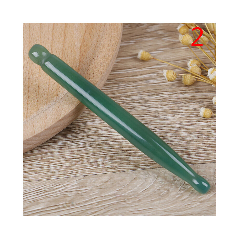 Dechoicelife (A-N2 Jade) 1Pcs Resin Stick Gua Sha Facial Massage Acupunctur Point Pen Chinese Medicine Guasha Beauty Messager Tool