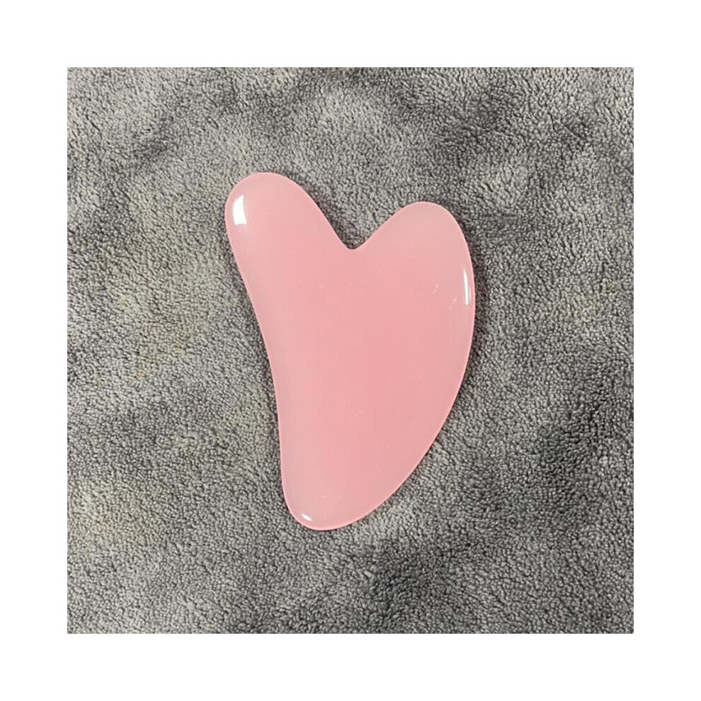 Dechoicelife White (A-) New Beeswax Guasha Scraping Massage Scraper Face Massager Acupuncture Gua Sha Board Acupoint Face Eye Bodycare Spa Massage Tool