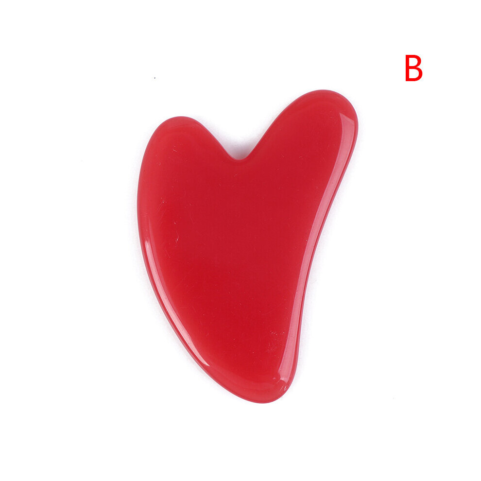 Dechoicelife Ivory (A-) New Beeswax Guasha Scraping Massage Scraper Face Massager Acupuncture Gua Sha Board Acupoint Face Eye Bodycare Spa Massage Tool