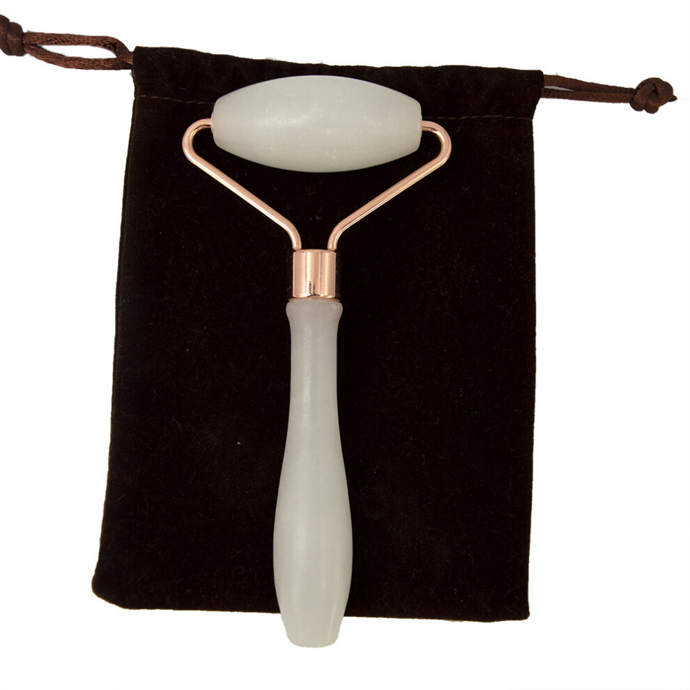 Dechoicelife White Small Jade Roller For Eye Face Lift Devices, Facial Massager Roller