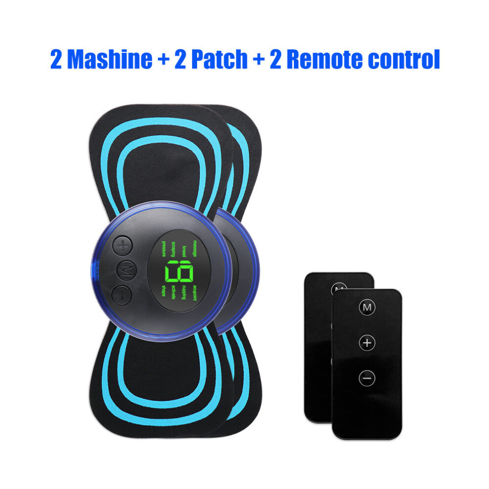 Photos - Massager  Portable Neck Rechargeable  Gel Pads Electric Neck Massage EMS Cervical Vertebra Massage Patch for Muscle(a-2 set)