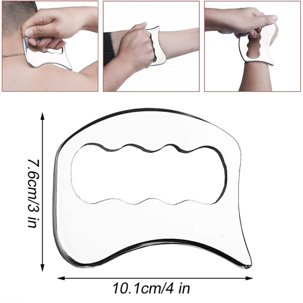 Dechoicelife (A-7) Stainless Steel Body Guasha Physical Therapy Fitness Muscle Scraper Fascia Scraping Muscle Massager Sports Muscle Fibers Release