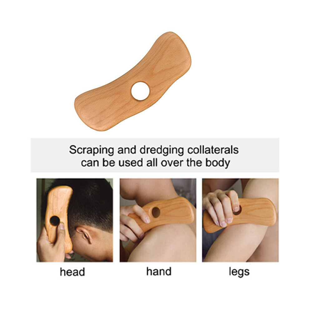 Dechoicelife (A-Style 5) Natural Beech Wooden Neck Shoulder Back Massager Scrape Wood Guasha Stick For Massage Gouache Therapy Spa Beauty Salon Health