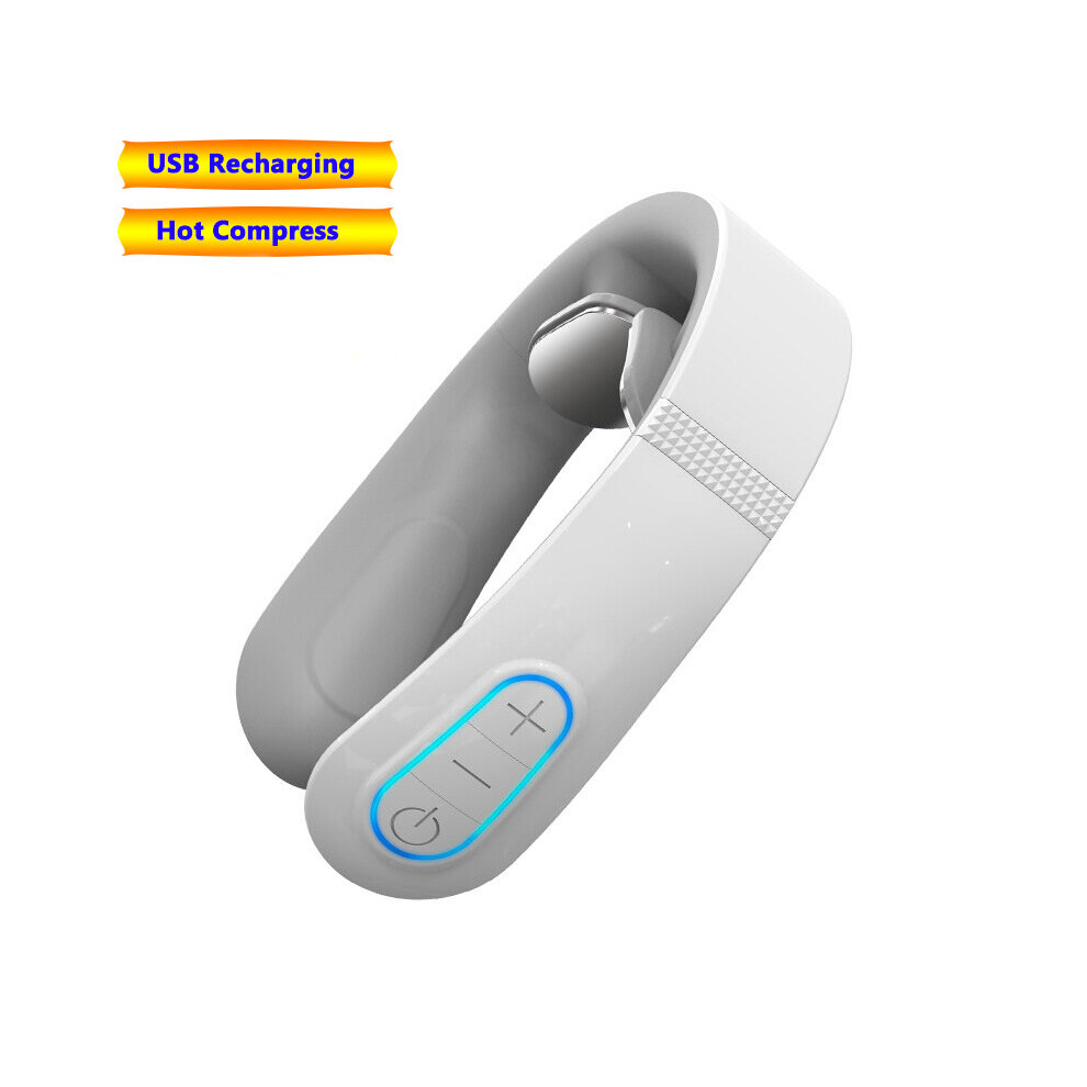 Dechoicelife (A-Type 2) Smark Neck Massager Electric Hot Compress Neck Massage Voice Usb Recharging Ems Therapy Pulse Pain Relief Tool With Remote