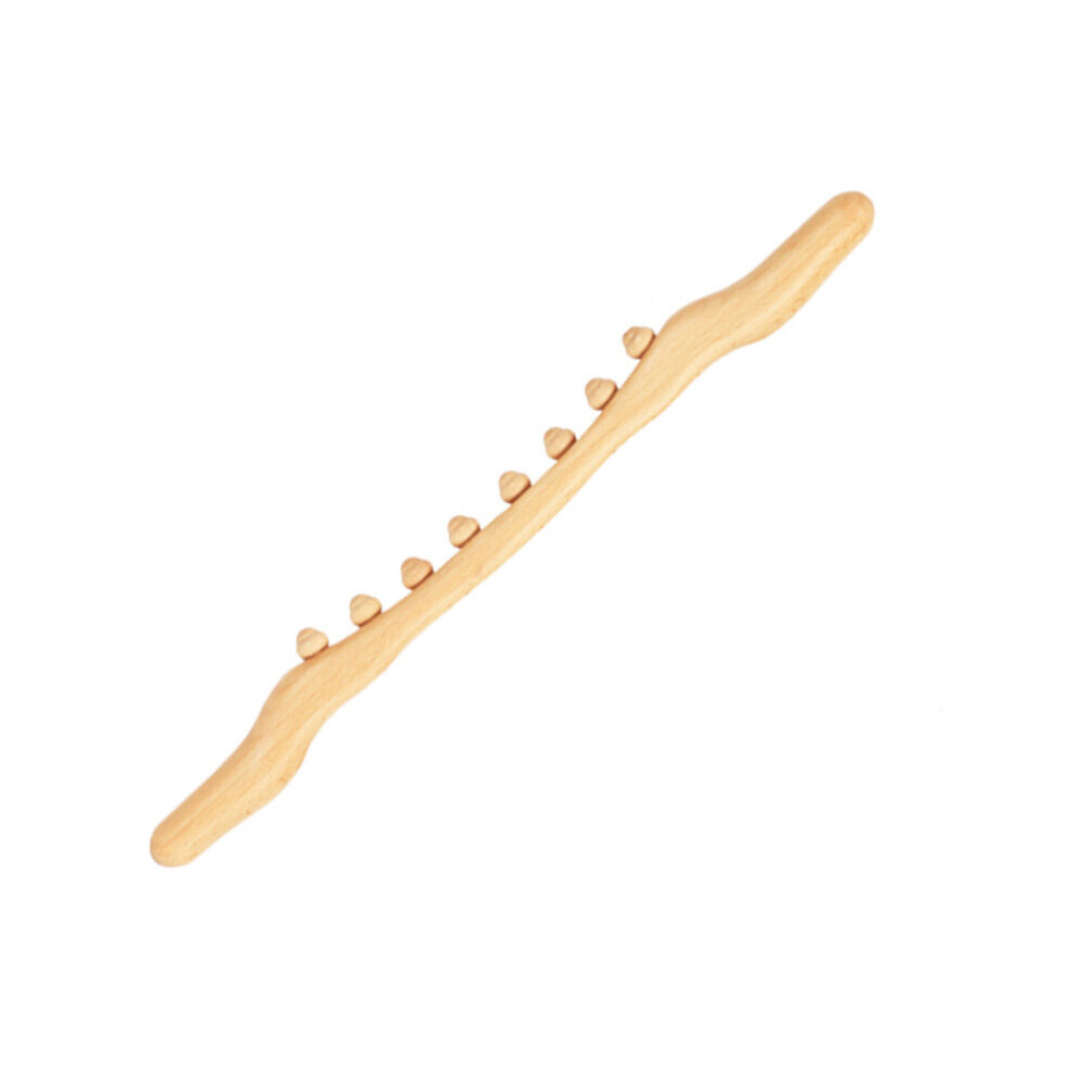 Dechoicelife (A-Style 8) Natural Beech Wooden Neck Shoulder Back Massager Scrape Wood Guasha Stick For Massage Gouache Therapy Spa Beauty Salon Health