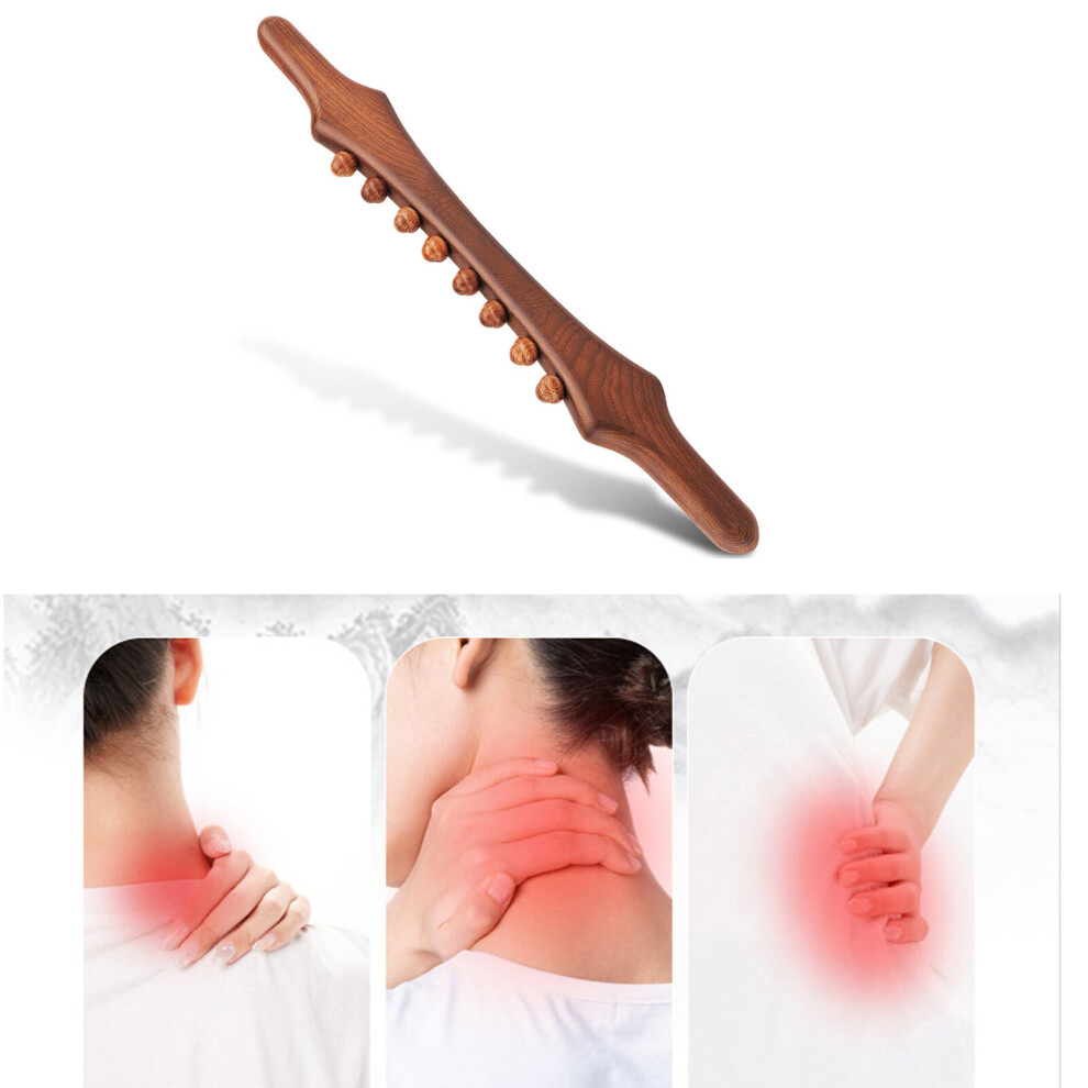 Dechoicelife (A-Style 11) Natural Beech Wooden Neck Shoulder Back Massager Scrape Wood Guasha Stick For Massage Gouache Therapy Spa Beauty Salon Health