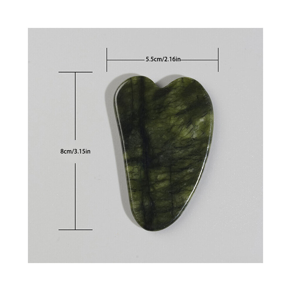 Dechoicelife (A-B) 1Pc Jade Roller Guasha Skin Scraper Facial Stone Firming Face Anti-Aging Puffy Eyes Massager
