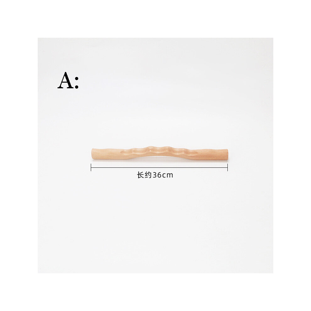 Dechoicelife (A-Style 1) Natural Beech Wooden Neck Shoulder Back Massager Scrape Wood Guasha Stick For Massage Gouache Therapy Spa Beauty Salon Health