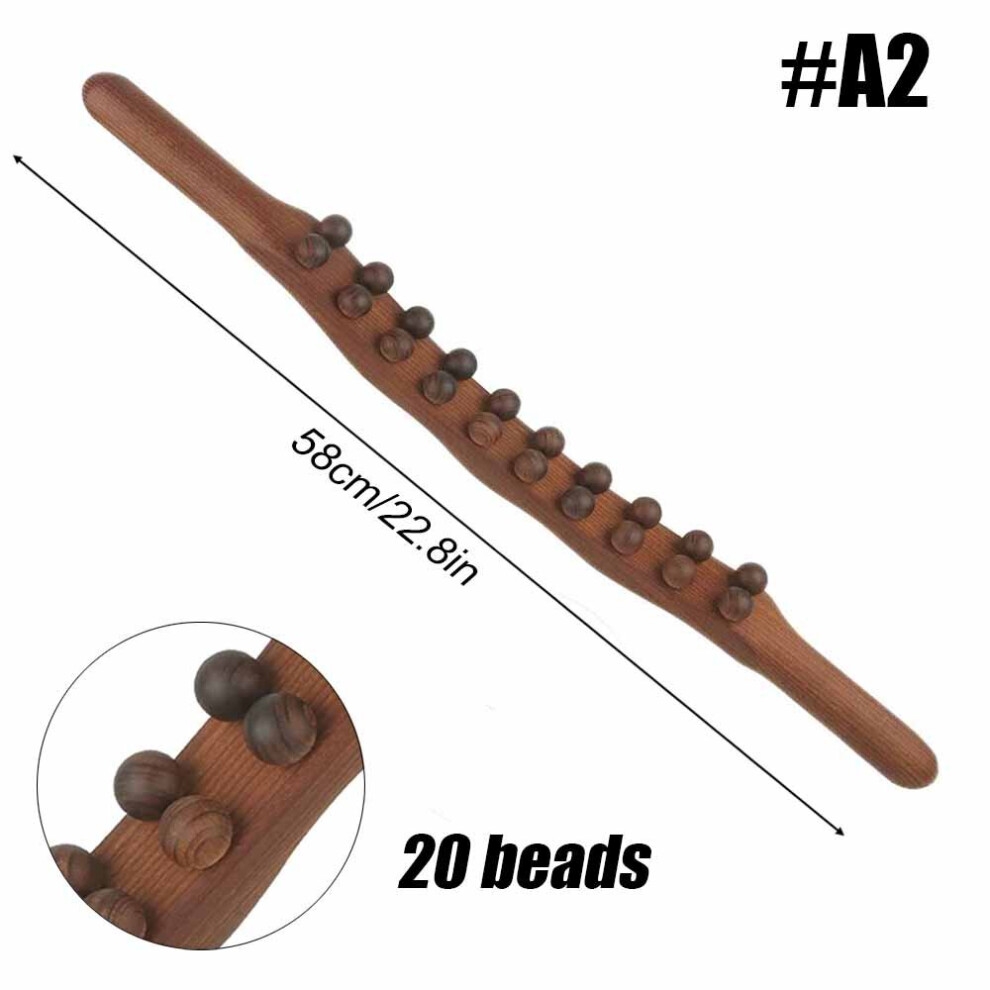 Photos - Massager Wooden Gua Sha Massage Stick Shoulder Waist Back Wood Bead Lymphatic Drainage Muscle Scraping Relax Trigger(a-A2)