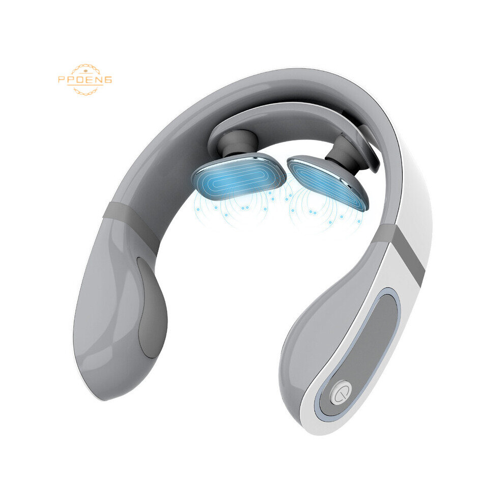 Dechoicelife (A-Rechargeable) Wireless Pulse Pain Relief Electronic Cervical Massager Shiatsu Cervical Massage Hard Neck Massage Health Therapy Remote Control