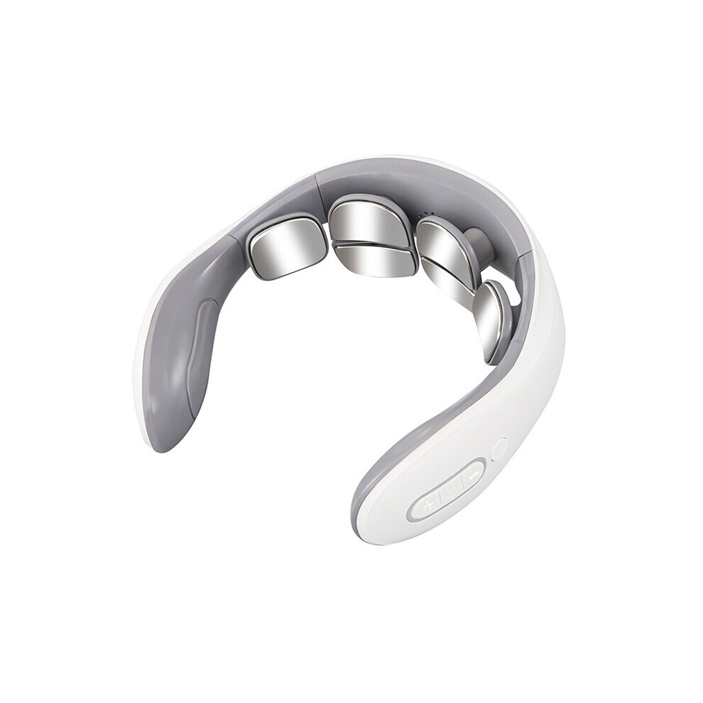 Dechoicelife Neck Cervical Physiotherapy 6 Heads Osteochondrosis Treatment Massager Anti-Cellulite Electric Pulse Shiatsu Neck Pain Relief