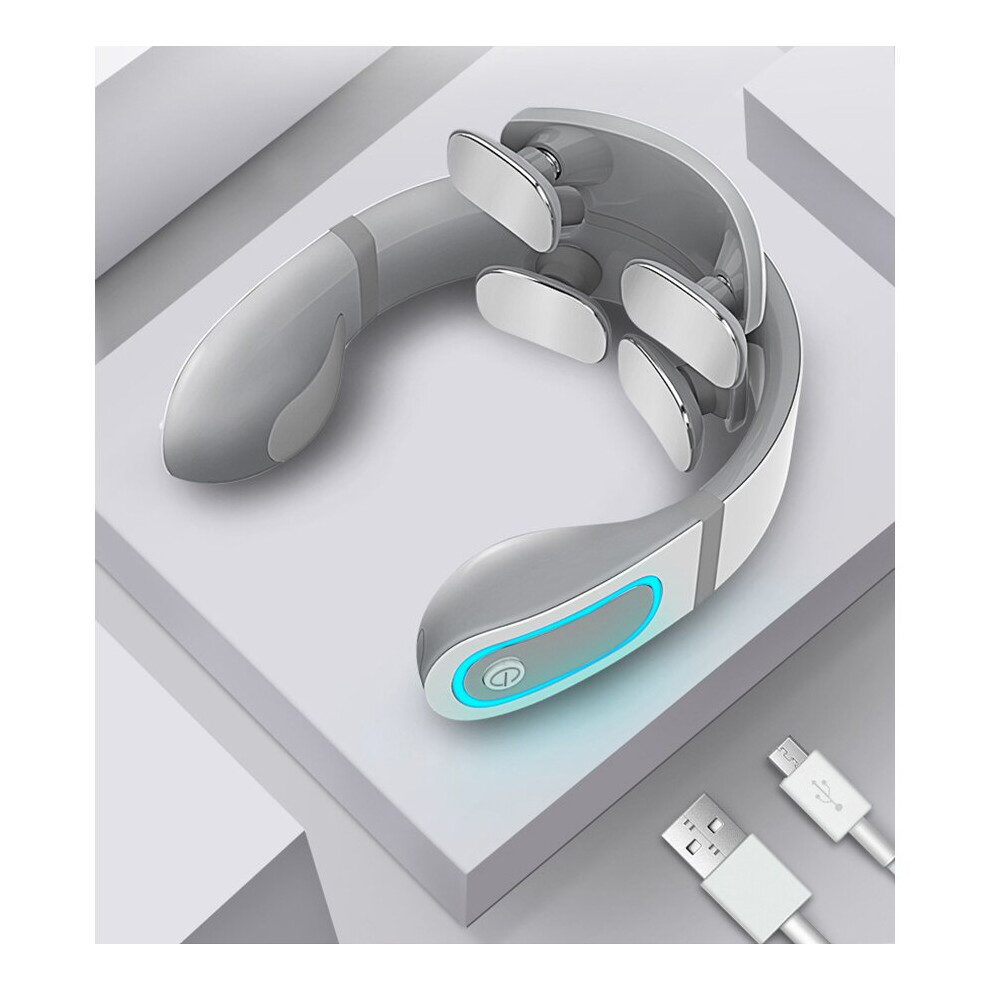 Dechoicelife Electric Magnetic Shoulder Neck Massager Osteochondrosis Low Current Pulse Heating Shiatsu Massage Cervical Cushion Machine