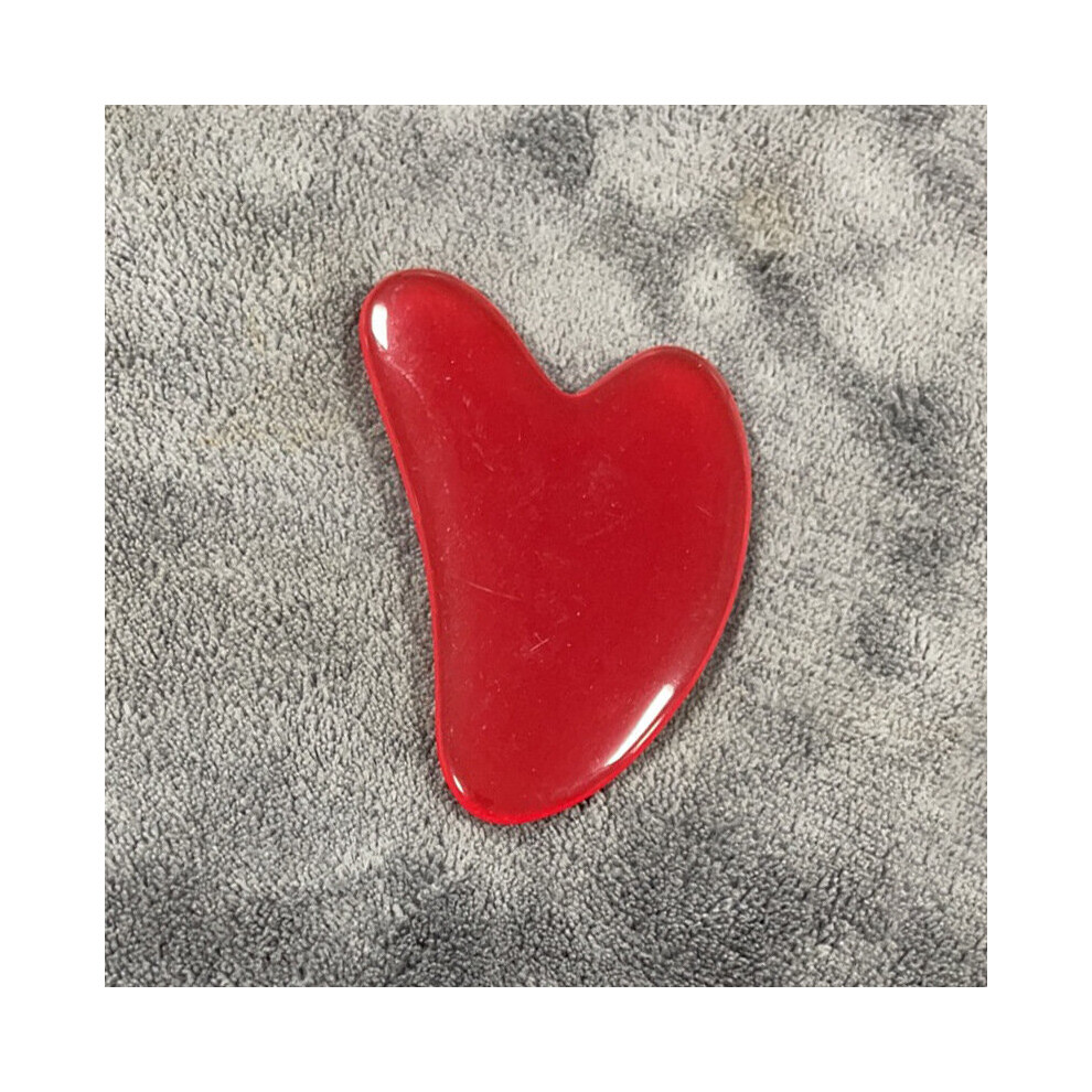 Dechoicelife (A-Beeswax Crimson) Gua Sha Board Body Massage Tool Beeswax Guasha Scraping Facial Scrapping Plate Beautiful Massage Neck Back Care Spa Massage Tool