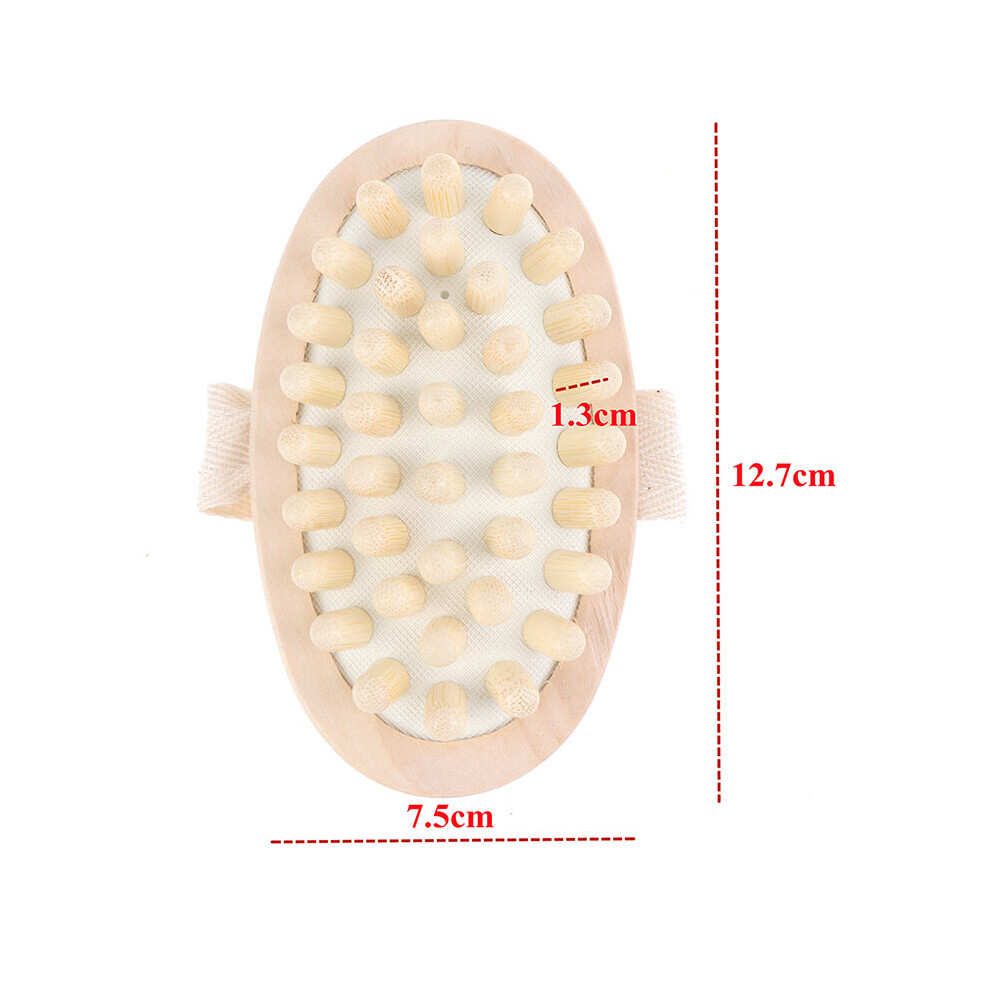 Dechoicelife (A-1Pcs Shown) 1Pcs Wooden Hand-Held Wooden Body Brush Massager Cellulite Reduction Relieve Tense Muscles Spa Tool Body Massager