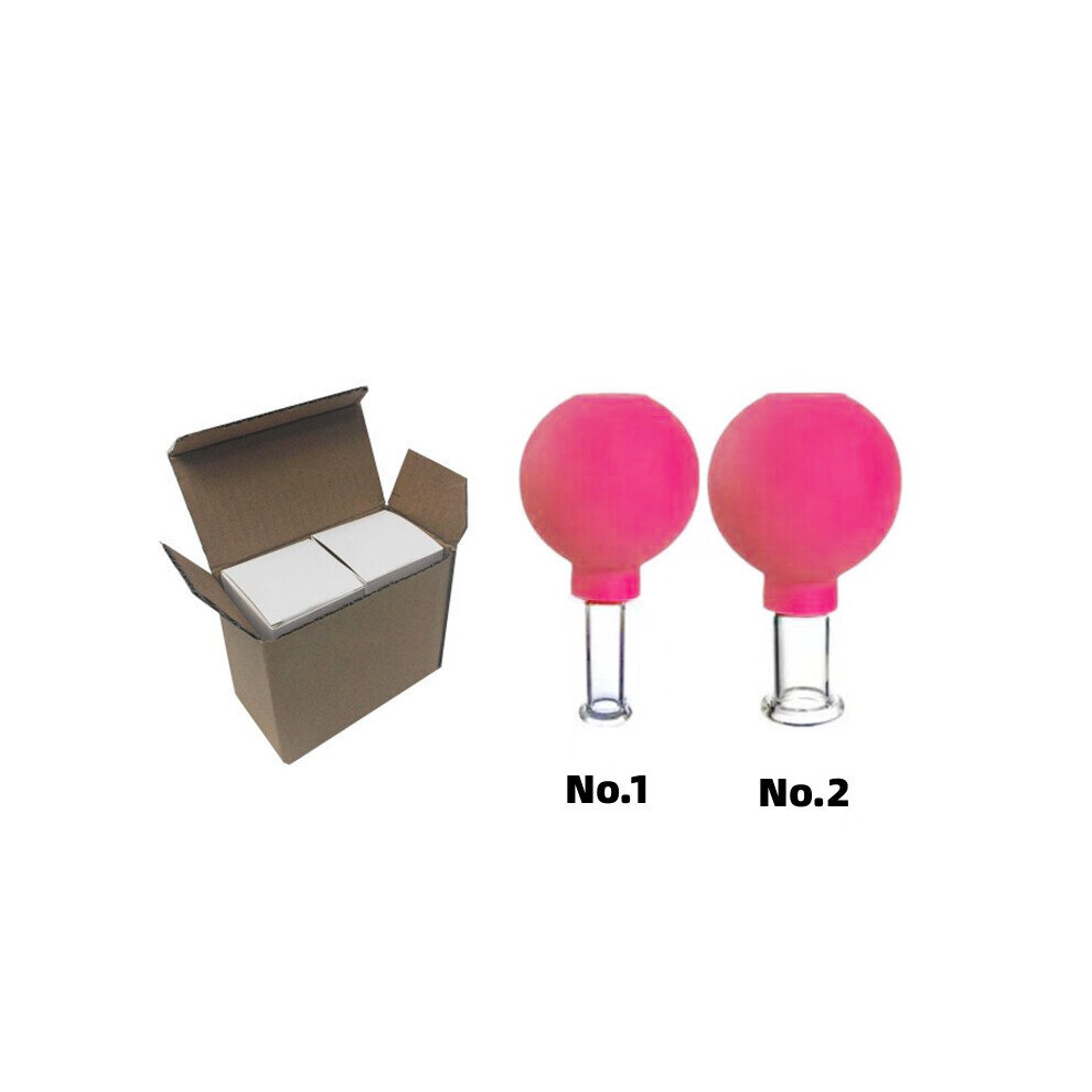 Dechoicelife (A-Rosered-2Pcs) Rubber Cupping 2Pcs Face Massager Vacuum Face Skin Lifting Facial Cups Anti Cellulite Cup Anti-Wrinkle Cupping Therapy Facial