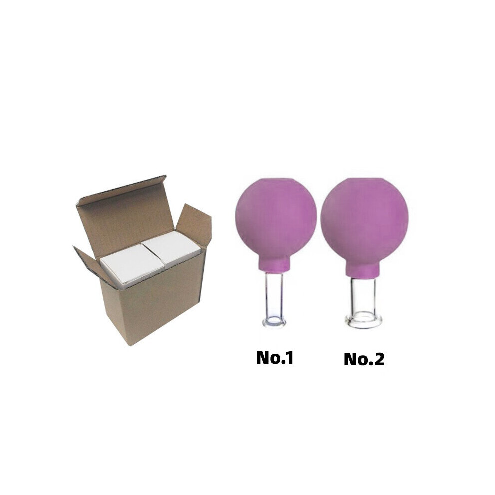 Dechoicelife Purple (A-2Pcs) Rubber Cupping 2Pcs Face Massager Vacuum Face Skin Lifting Facial Cups Anti Cellulite Cup Anti-Wrinkle Cupping Therapy Facial