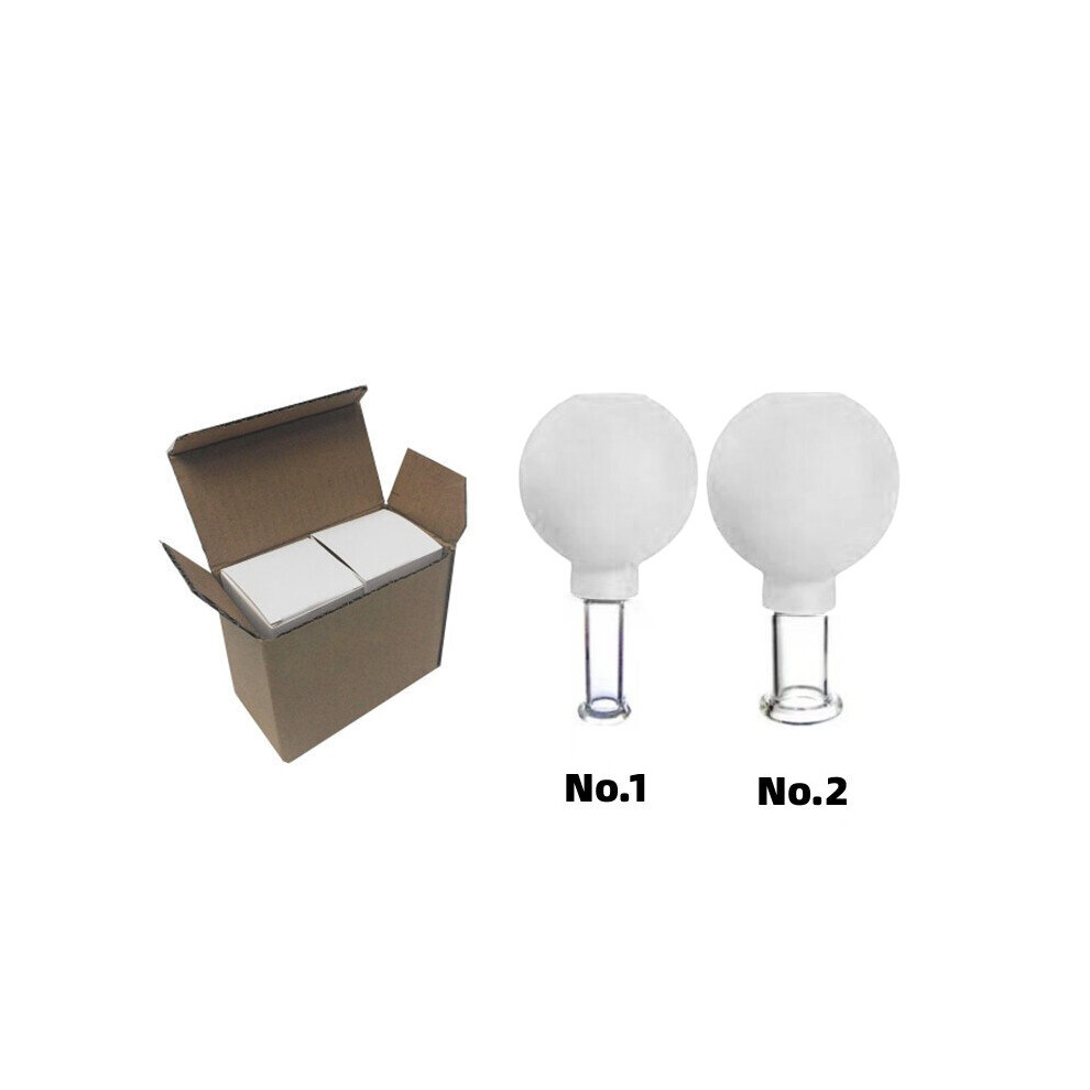 Dechoicelife White (A-2Pcs) Rubber Cupping 2Pcs Face Massager Vacuum Face Skin Lifting Facial Cups Anti Cellulite Cup Anti-Wrinkle Cupping Therapy Facial
