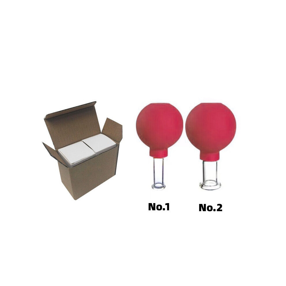 Dechoicelife Red (A-2Pcs) Rubber Cupping 2Pcs Face Massager Vacuum Face Skin Lifting Facial Cups Anti Cellulite Cup Anti-Wrinkle Cupping Therapy Facial