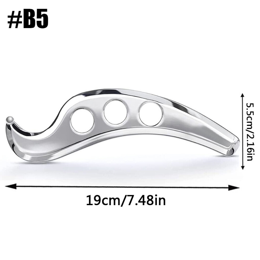 Dechoicelife (A-B5) Stainless Steel Facial Acupuncture Massage Stick Reflexology Trigger Point Massager Full Body Tissue Relaxing Muscle Relief Pain