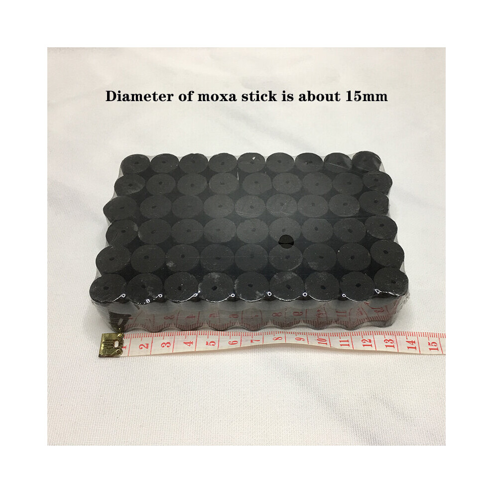 Dechoicelife (A-Smokeless Type 1) Ceramic Warm Moxibustion Jar Smokeless Moxa Stick Heat Scraping Therapy Body Massage Device