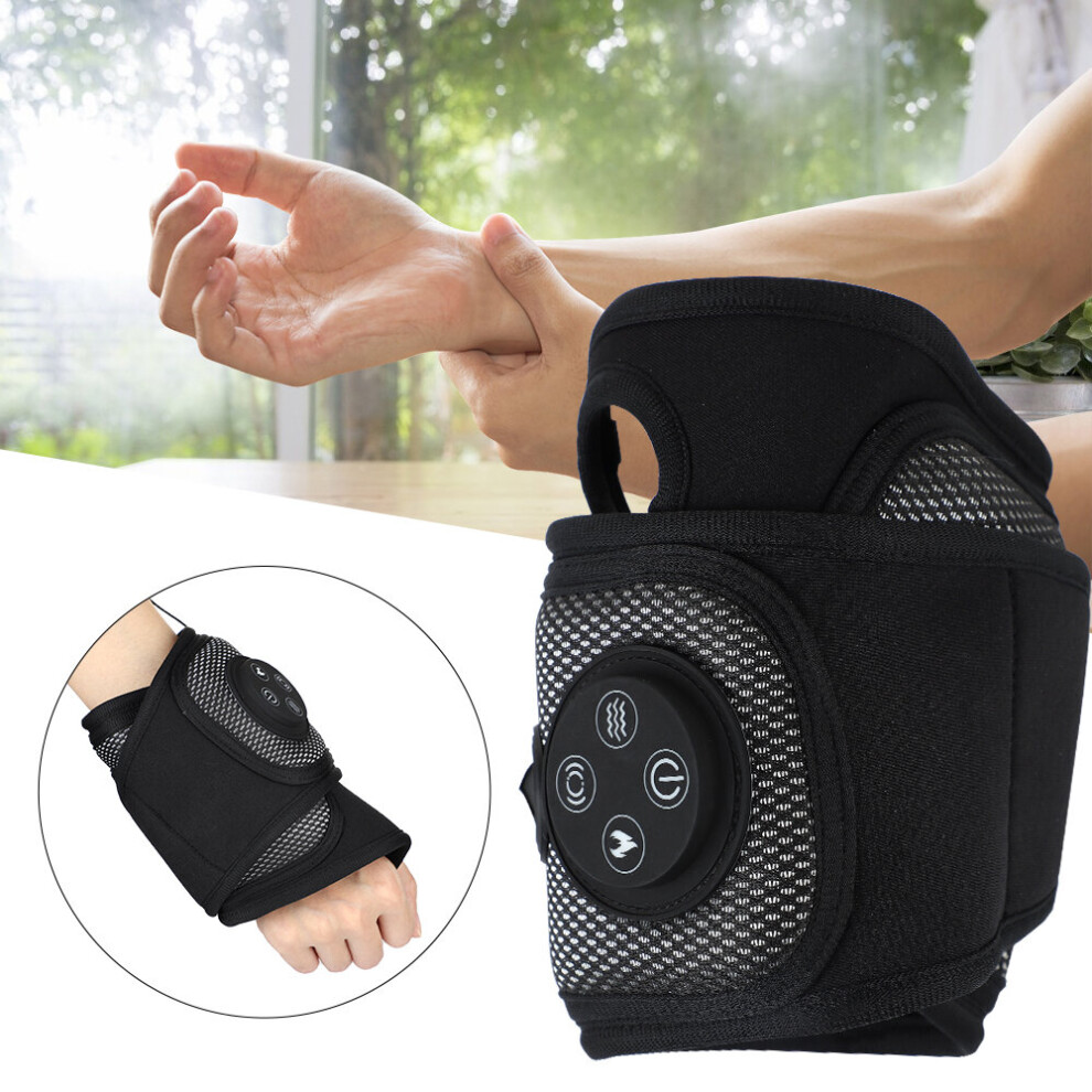 Dechoicelife Smart Wrist Brace Wrist Massager Relaxation Treatments Hand Compression Air Massager Hot Compress Wrist Heating Brace Massager