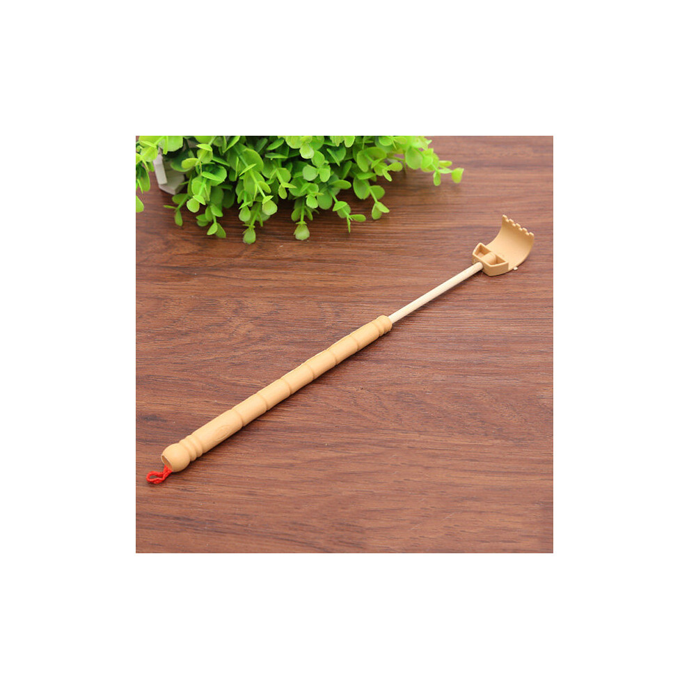 Dechoicelife Extendable Back Scratcher Bamboo Wooden Telescopic Flexible Anti Itch Self Massager Claw Extender