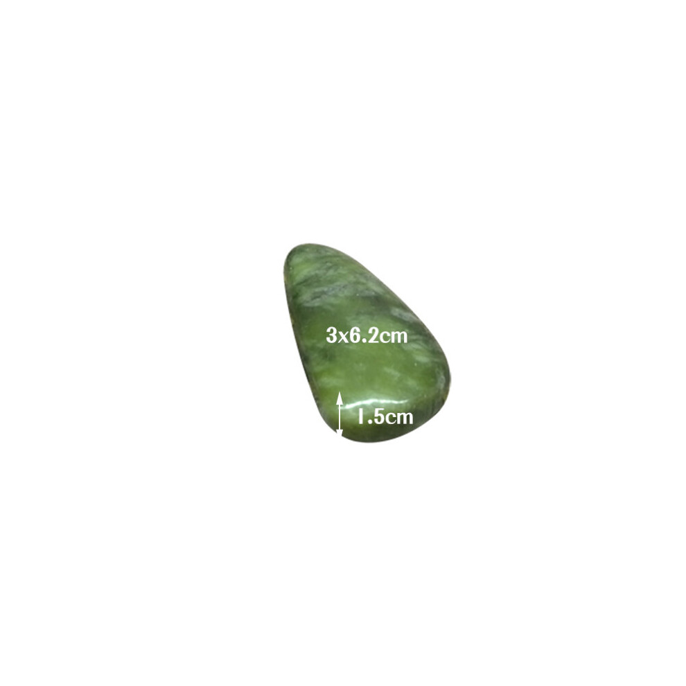 Dechoicelife (A-1Pcs 3X6.2cm) Tontin Jade Glaze Hot Stone Massage Set Massager Back Massageador Health Care Stones For Massage Spine Basalt Lava Stone Spa