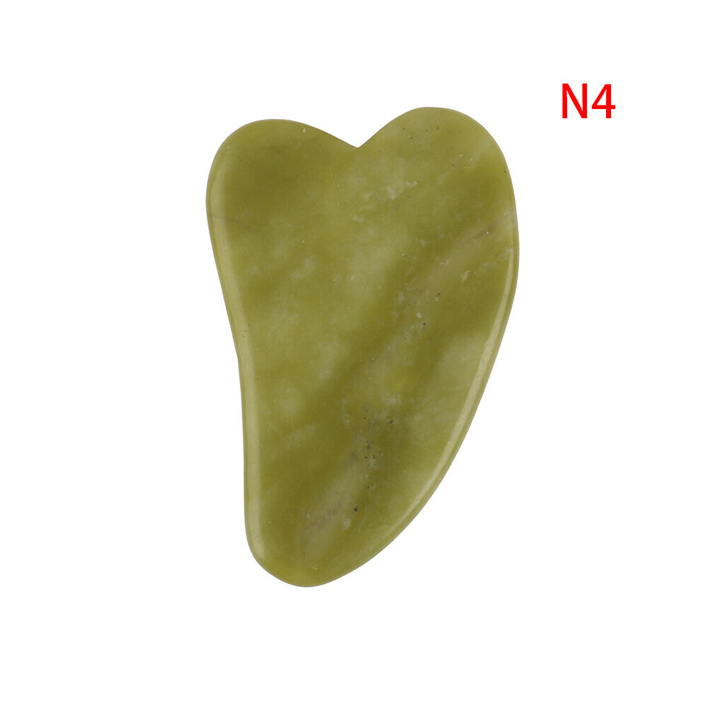 Dechoicelife Red (A-Wine ) Jade Guasha Massage Board Natural Stone Gua Sha Scraper Beauty Tool Health Care Meridian Scraping Plate Lose Weight Massager