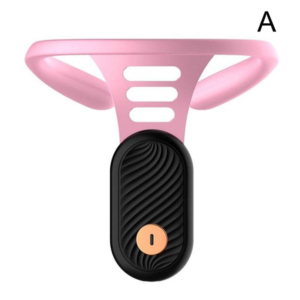 Dechoicelife (A-Pink No Led) Portable Lymphatic Soothing Mericle Ultrasonic Body Shaping Neck Instrument Portable Massager For Men And Women Sitting Reminder