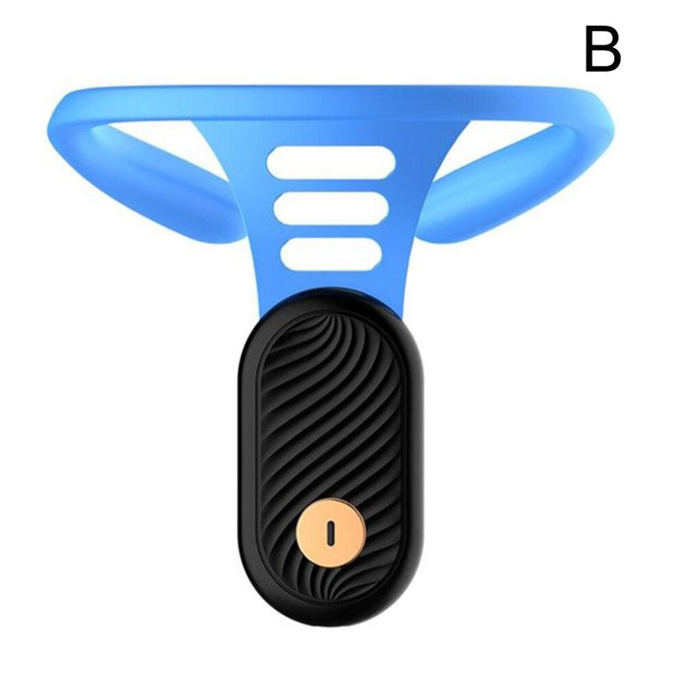 Dechoicelife (A-Blue No Led) Portable Lymphatic Soothing Mericle Ultrasonic Body Shaping Neck Instrument Portable Massager For Men And Women Sitting Reminder