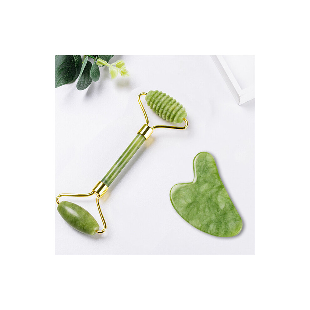 Dechoicelife (A-Pointed Round Plate) Natural Massager For Face Gouache Scraper For Face Massager Jade Roller Guasha Scraper For Face Microniddle Roller Face Gua Sh
