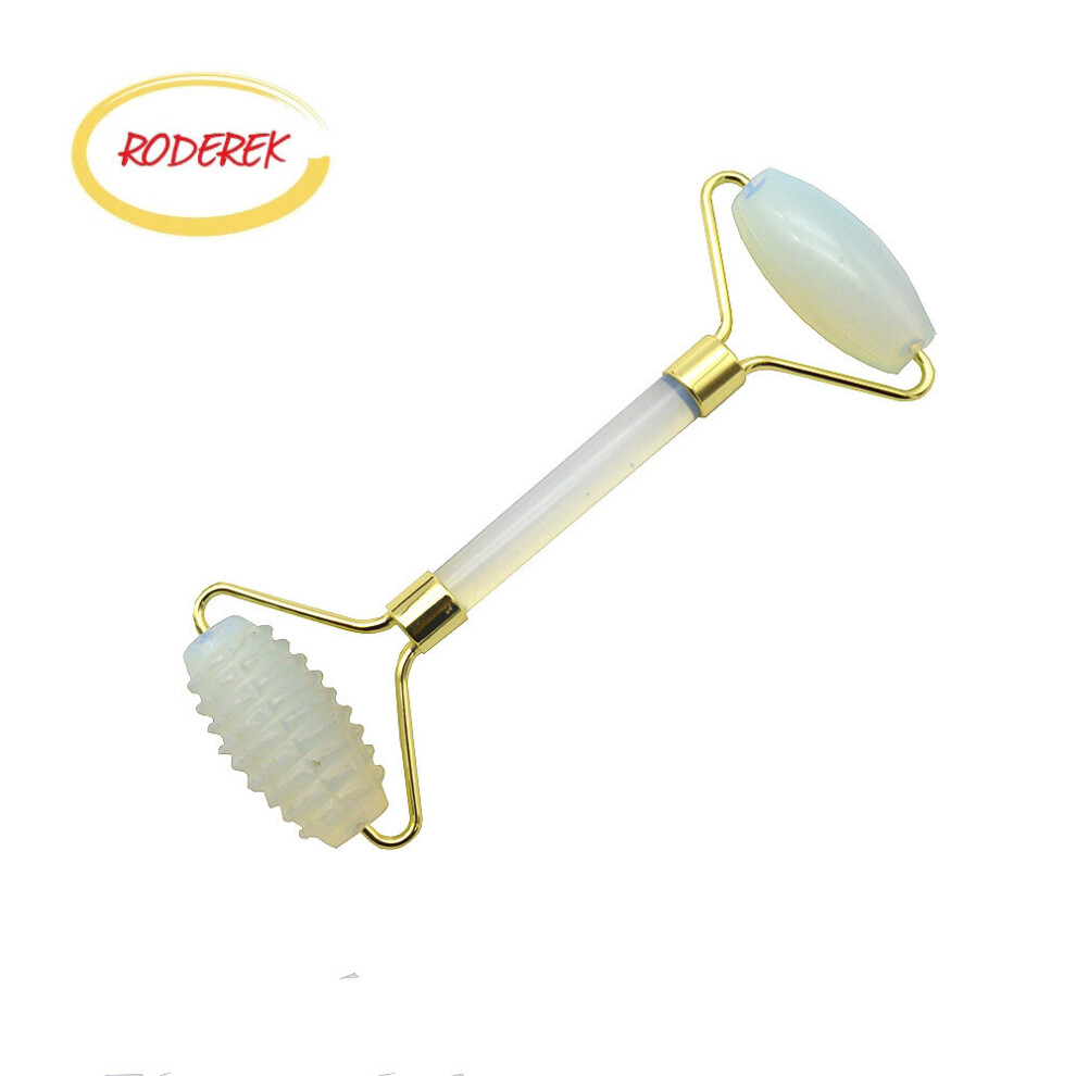 Dechoicelife 1 Piece Opal Jade Roller Gua Sha Massage Facial Roller Massager