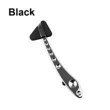 (a-Black) Medical Taylor Neurological Hammer Percussor Diagnostic Triangle Percussion Body Nerve Massage Reflex Hammer with Nylon Tip