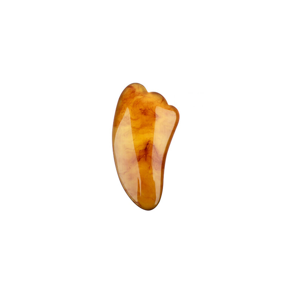 Dechoicelife Amber (A-Triangle Board) Face Massager Body Guasha Resin Massage Scraping For Face Neck Beeswax Guasha Scraper Massager Scrape Therapy Acupoint