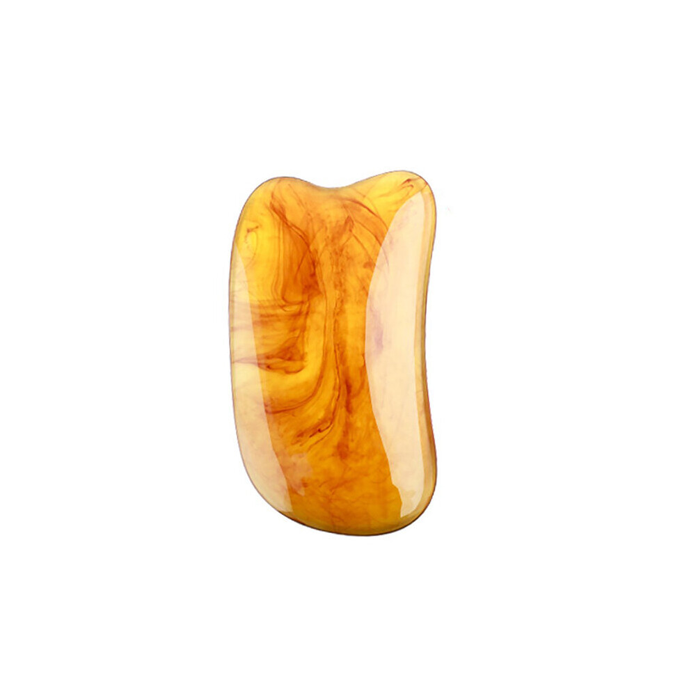 Dechoicelife Amber (A-Ingot Board) Face Massager Body Guasha Resin Massage Scraping For Face Neck Beeswax Guasha Scraper Massager Scrape Therapy Acupoint